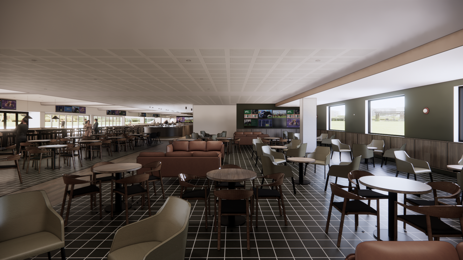 Architect render of Level 2 Members area