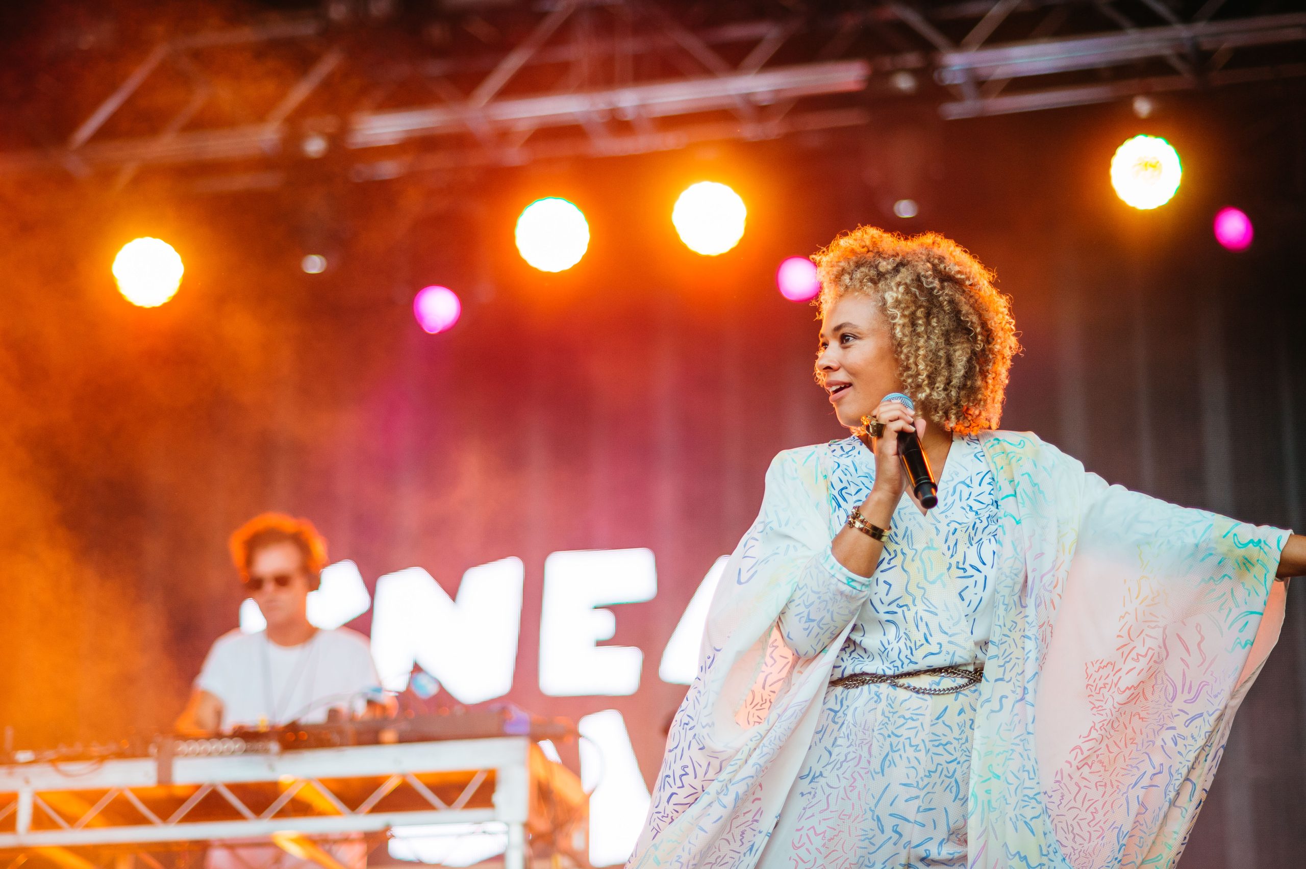 Sneaky Sound System performing on stage