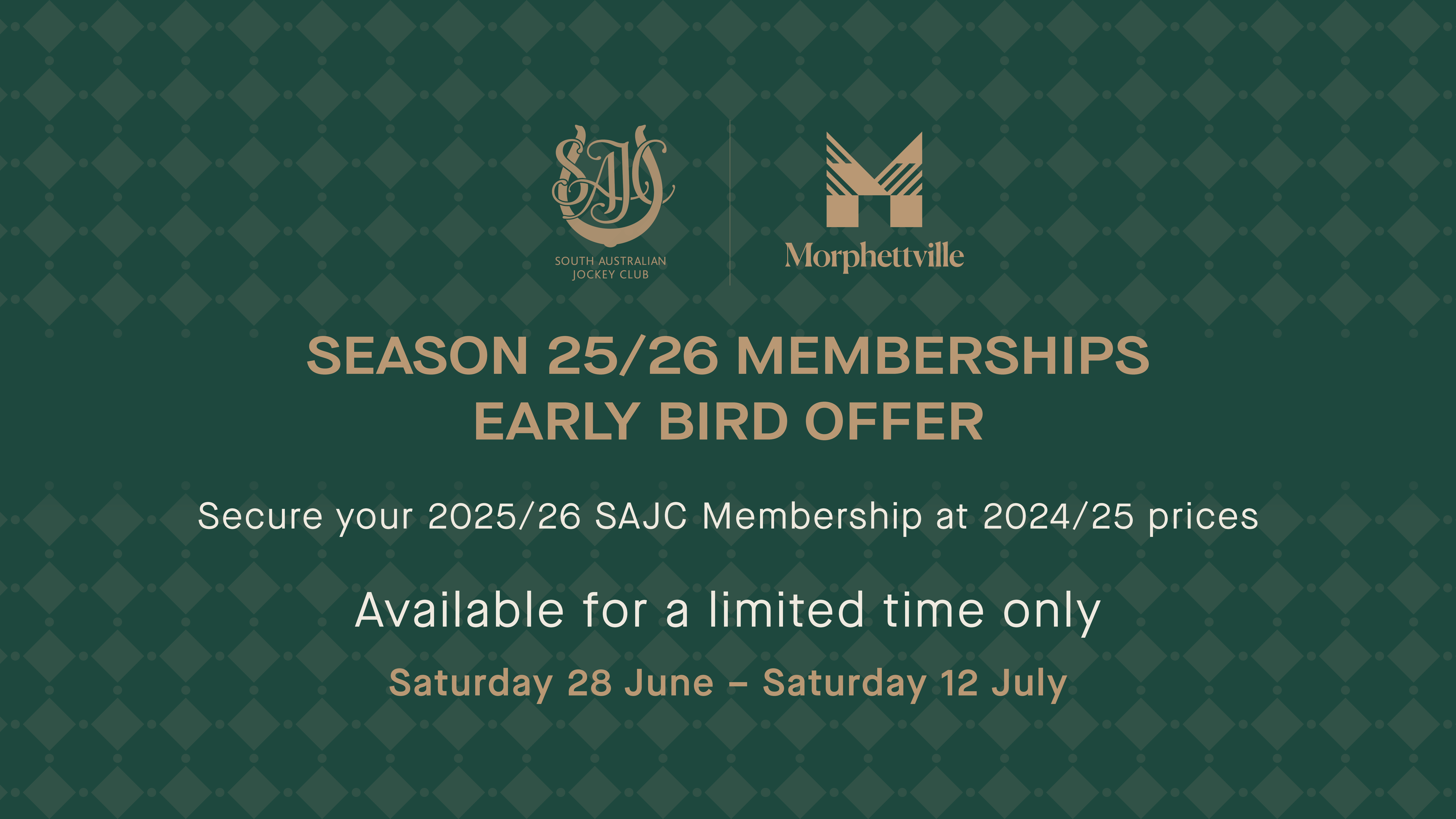 Morphettville membership early bird offer sign